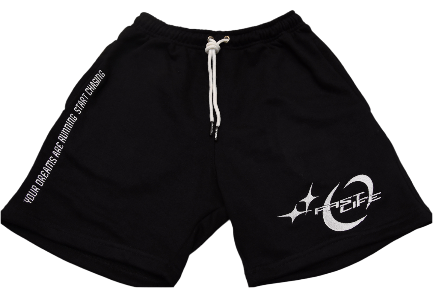 Fast Life Embroided Shorts